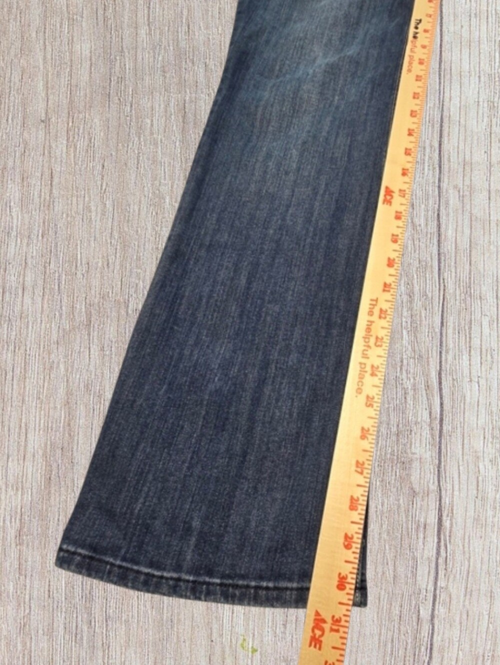 Seven7 Women's Blue Jeans Rhinestone Size 12 Boot Cut Medium Wash - Picture 4 of 14